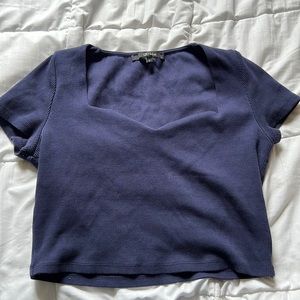 Navy Crop top from Francesca’s